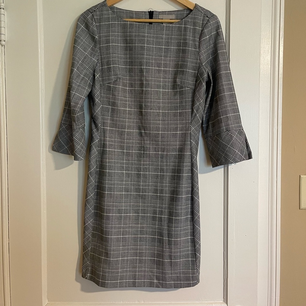 H&M Plaid Quarter Sleeve Dress